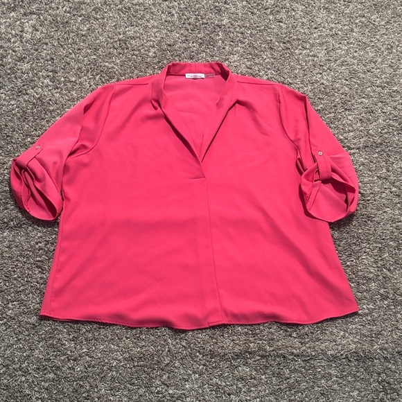 PLUS SIZE Calvin Klein Bold Pink Top - Picture 2 of 8